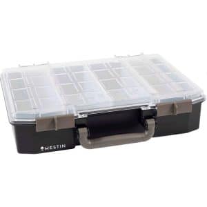 Westin W6 Betesbox, 79x337x278mm, Inkl.4 Insatser, Black/Clear