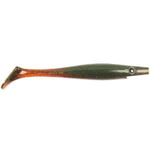 Pig Shad Nano, 15cm, 20g - Motor Oil Pepper - 4pcs