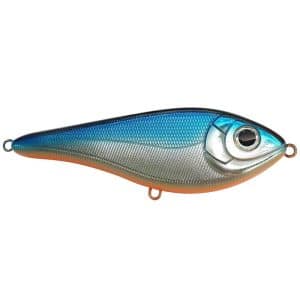 Strike Pro Buster Swim Bait, Slow Sink, 13cm, 65g - Blue Chrome OB