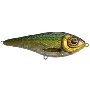 Strike Pro Buster Swim Bait, Slow Sink, 13cm, 65g - Emerald Herring