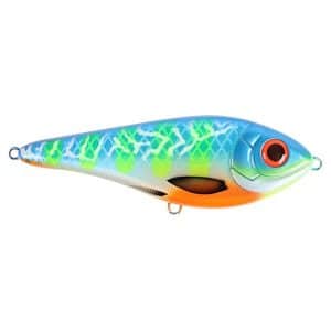 Strike Pro Buster Swim Bait, Slow Sink, 13cm, 65g - Blue Fire
