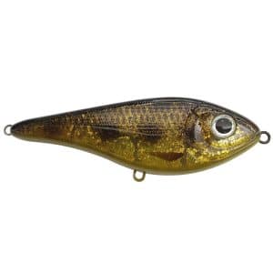 Strike Pro Buster Swim Bait, Slow Sink, 13cm, 65g - Spotted Bullhead