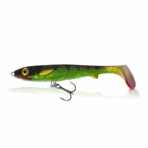 EJ Lures Flatnose Shad Jr Dirty Perch With Stinger 15cm, 2-pack