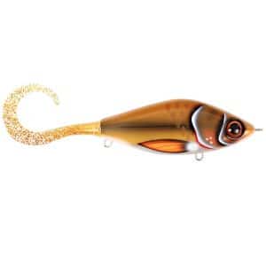 Strike Pro Guppie Jr, 11cm, 70g - Bemidji Blonde - Gold Glitter