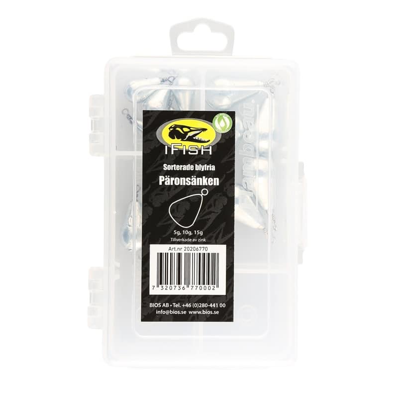 IFISH Pear Sinkers Zink 15-pack