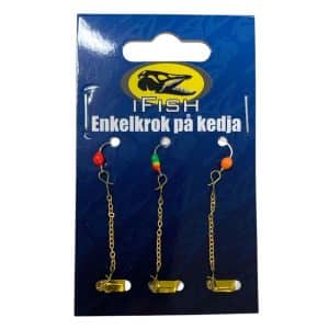 IFISH Single Hook On Chain 3-pack