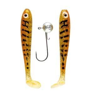 IFISH The Demon Shad 10cm, 2-pack including Jig Head - Motoroil