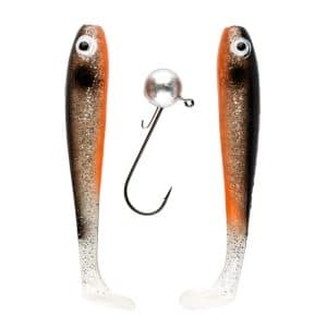 IFISH The Demon Shad 10cm, 2-pack including Jig Head - Silver Sally
