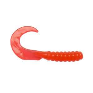 Big Bite Baits Curl Tail Grub Orange 7cm, 10-pack