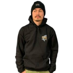 FiskeOnline Sportfishing Hoodie Size XL Black