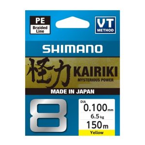 Shimano Line Kairiki 8 150m 0.10mm 6.5kg Yellow