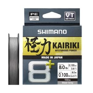 Shimano Line Kairiki 8+ 150m 0.10mm 6.5kg Grey