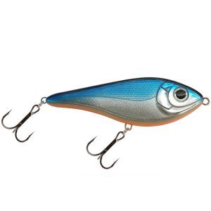 Strike Pro Buster Swim JR, Slow Sink, 10,5cm, 40g - Blue Chrome OB