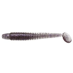 Lunker City Swimmin' Ribster Smoke Purple Pepper 10,2cm 9-pack