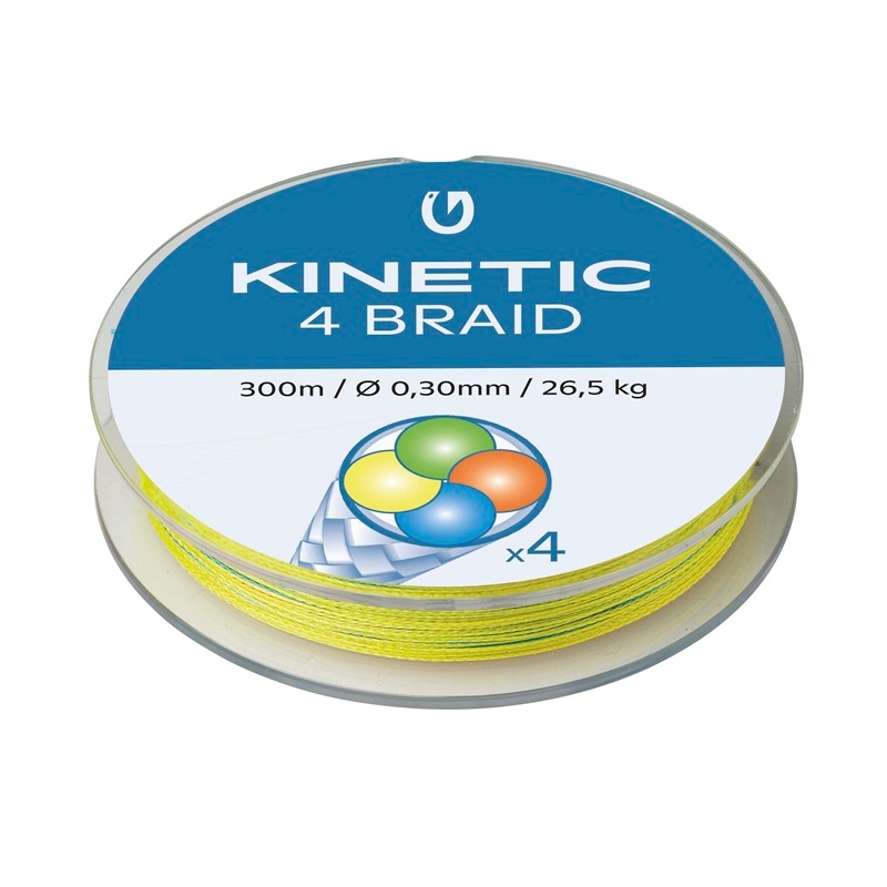 Kinetic 4 Braid 300m 0,35mm/28,3kg Multi Colour 1 Kinetic 4 Braid 300m 0,35mm/28,3kg Multi Colour