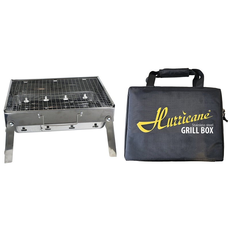 Hurricane Grill Box Stainless Steel 39x30x8cm 1 Hurricane Grill Box Stainless Steel 39x30x8cm