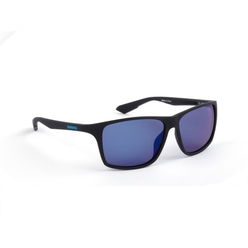 Shimano Eyewear Technium Matte Black & Blue Mirror 1 Shimano Eyewear Technium Matte Black & Blue Mirror