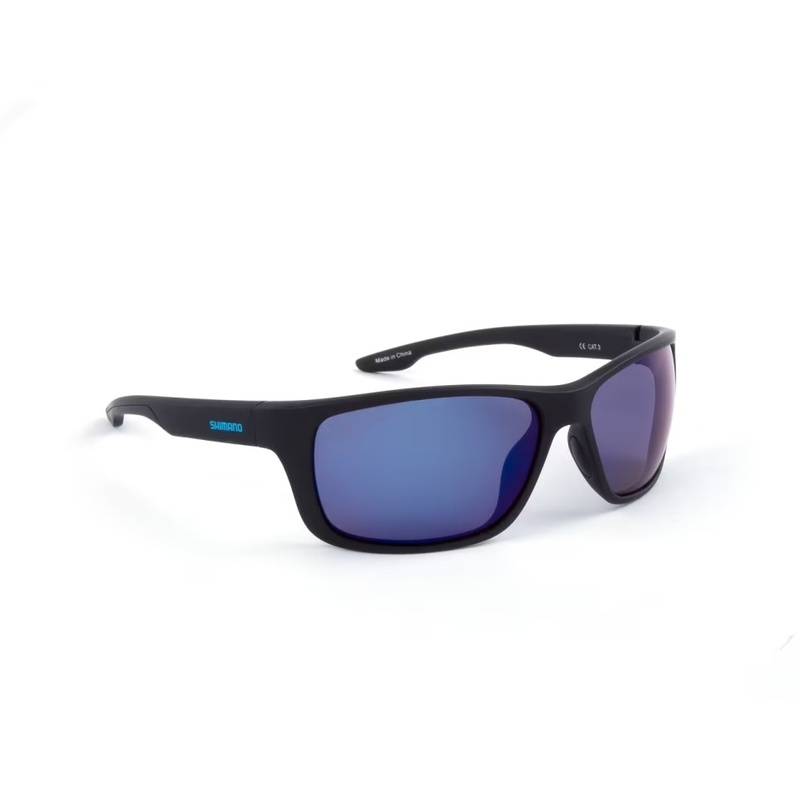Shimano Eyewear Antares Matte Black & Blue Mirror 1 Shimano Eyewear Antares Matte Black & Blue Mirror