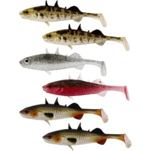 Westin Stanley the Stickleback Shadtail 5,5cm 1,5g Clear Water Mix 6pcs