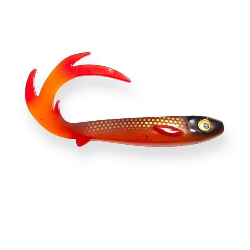 EJ Lures Flatnose Dragon Orange Red 26cm, 50gr Fiskedrag för Kampanj