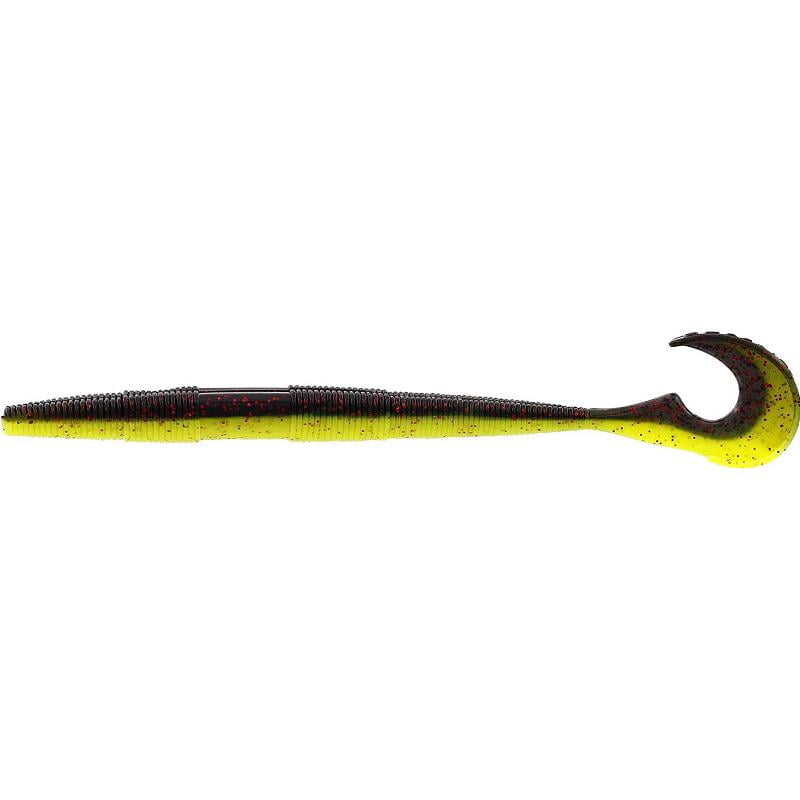 Westin Swimming Worm 13cm 5g Black/Chartreuse 5pcs