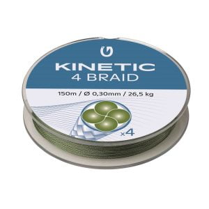 Kinetic 4 Braid 150m 0,12mm/10,3kg Dusty Green