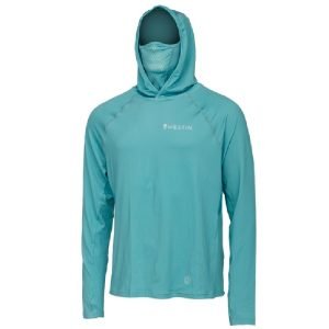 Westin Bay UPF Hoodie With Neck Gaiter L Sea Breeze