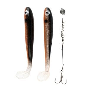 IFISH The Demon Shad 15cm, 2-pack inkl. Stinger - Silver Sally