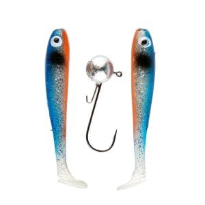 IFISH The Demon Shad 7cm, 2-pack inkl. Jiggskalle - Ghost Blue