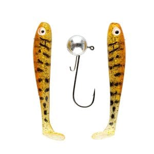 IFISH The Demon Shad 7cm, 2-pack inkl. Jiggskalle - Motoroil