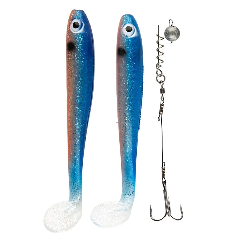 IFISH The Demon Shad 15cm - 2-pack inkl. Stinger - Ghost Blue