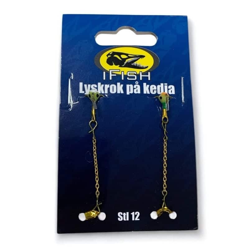 IFISH Lyskrok På Kedja Storlek 12 - 2-pack