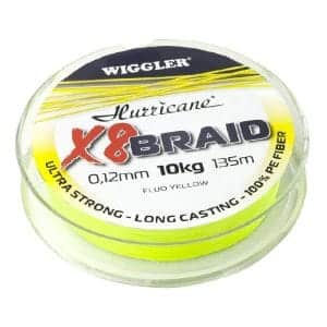 Hurricane X8 Braid Fluo Yellow 0,26mm 21,3kg 135m