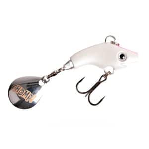 The Pig Jig Spin, 15g - White Lotus - Silver
