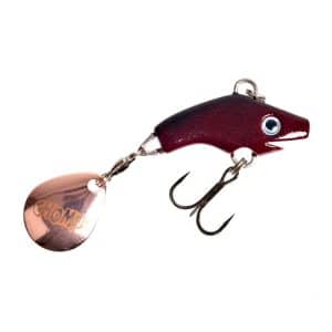 The Pig Jig Spin, 15g - Motoroil Pepper - Copper