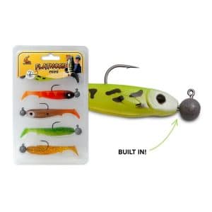 Team Galant Flatnose Mini 9cm med Jiggskalle Grumligt Vatten 5-pack
