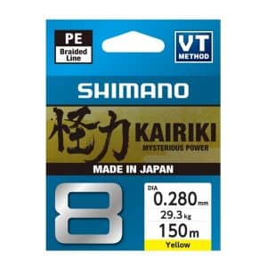Shimano Line Kairiki 8 150m 0.28mm 29.3kg Yellow