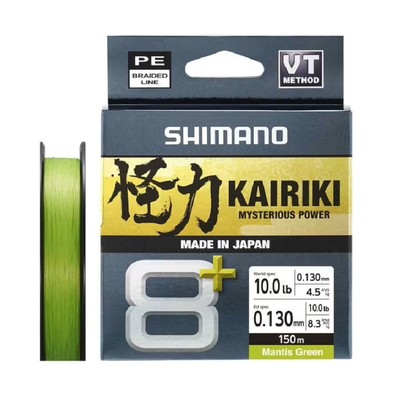 Shimano Line Kairiki 8+ 150m 0.13mm 8.3kg M Green