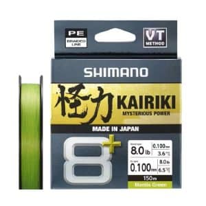 Shimano Line Kairiki 8+ 150m 0.10mm 6.5kg M Green