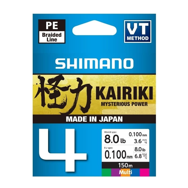 Shimano Line Kairiki 4 150m 0.10mm 6.8kg Multi Color