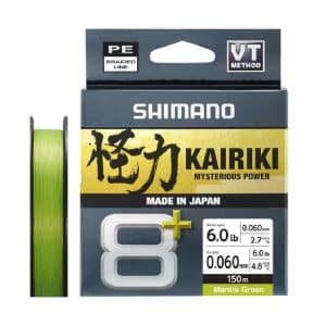 Shimano Line Kairiki 8+ 150m 0.06mm 4.8kg M Green