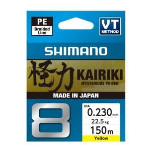 Shimano Line Kairiki 8 150m 0.23mm 22.5kg Yellow