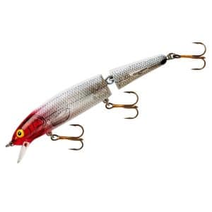 Bomber 15J Jointed Long A 17g 12cm - Silver Flash Red Head