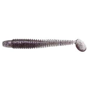 Lunker City Swimmin' Ribster Smoke Purple Pepper 10,2cm 9-pack