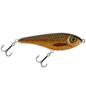 Strike Pro Buster Jerk, Shallow, 15cm, 66g - Golden Roach